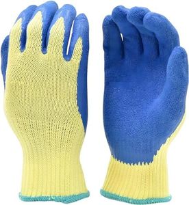 G & F 1607L Cut Resistant Work Gloves, 100-Percent Kevlar Knit Work Gloves, Make by DuPont Kevlar, Protective Gloves to Secure Your hands from Scrapes, Cuts in Kitchen, Wood Carving, Carpentry and Dealing with Broken Glass, 1 Pair, Large