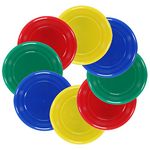 YDDS Flying Disc - 9Inch Plastic Flying Disc for Kids Set of 8 Flying Disc Bulk (95 Gram)