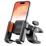 TEUMI Bike Phone Mount - [Camera Friendly] Motorcycle Phone Mount, [Super Sturdy] Bicycle Scooter Handlebar Phone Clip, Phone Holder Compatible with iPhone16 Pro Max, S24 Ultra and More 4.7”-7” Phones