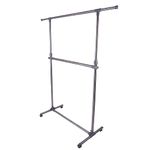 brecken paul houseware Essential Double Pole Telescopic Stainless Steel clad Clothes Rack