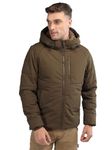 LURE URBAN Men Winter Wear Full Sleeves Stylish Hooded Quilted and Puffer Jacket Brown M