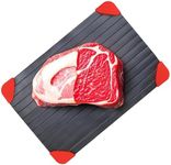 Mantraraj (21x30x2.1cm) Defrosting Tray Aluminum Thaw Board Plate Quick Defrost Board With 4 Strong Corner Rapid Thawing Tray Kitchen Tool Thawing Frozen Food Meat Chicken Poultry Fish Seafood