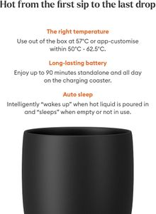 Ember Smart Mug, 178ml – Temperature Control, Black