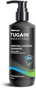 Tugain Essentials Hair Fall Control Shampoo | with Biotin, Caffeine and Argan Oil for Stronger & Thicker hair | For Men & Women - 200ml