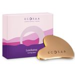Ecosaa LuxeKansa Carving Stone | Kansa Guasha Stone for Face Massage | Face Massager for Glowing Skin & Eye Puffiness | Guasha Facial Tool Made with Authentic Kansa for Double Chin & Acupuncture Therapy