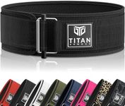 Titan Armour Weight Lifting Belt, Self-Locking Gym Belt, Black M