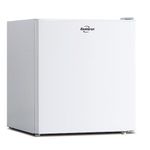 Koolatron 1.7 Cu Ft Compact Fridge With Freezer, White, Compressor Mini Fridge, Reversible Door, Flat Back, Removable Shelf, For Snacks, Frozen Meals, Beverages, Beer, College Dorm, Office, Rec Room