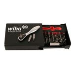 Wiha 71988 Security Bit Set in Compact Storage Box, 39-Piece Silver