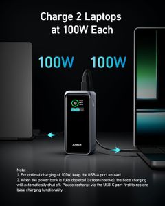 Anker Prime 20000mAh Power Bank – Portable Fast Charging Battery
