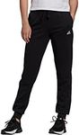 Adidas Women's Linear French Terry Core Pants, Small, Black/White