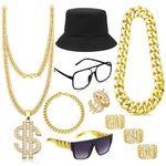 GIFIKOI Hip Hop Costume Kit 80s 90s Rapper Accessories