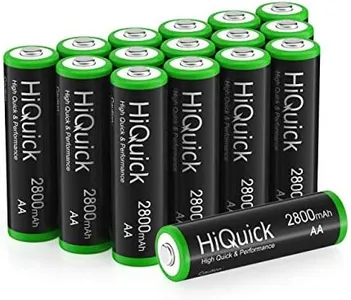 HiQuick AA Rechargeable Batteries 2800mAh - High Capacity Performance 16 Pcs Rechargeable AA Battery