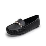 Ophestin Loafers for Women Flat Slip on Driving Boat Moccasins Ladies Casual Working Nursing Shoes Black 8uk