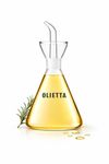 Olietta Oil Dispenser Conical Borosilicate Glass Olive Oil Bottle 500ml 0.5 Litre - Non-Drip Pourer & Vinegar Drizzler, Leakproof & Easy to Clean for Kitchen and Table