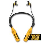 DEWALT 2-in-1 Neckband Bluetooth Headphones w/Built-in Speakers, Jobsite Wearable Speaker & Around Neck Headphones, Wireless Bluetooth Headset, 60+ Hrs, Hands-Free Music & Calls, Carry Pouch Included