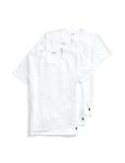 POLO Ralph Lauren 3-Pack Big Crew Undershirts, White/Cruise Navy, Large