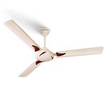 LONGWAY Creta P1 1200 mm/48 inch Ultra High Speed 3 Blade Anti-Dust Decorative Star Rated Ceiling Fan (Ivory, Pack of 1)