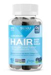 SUKU Vitamins - Hair, Skin and Nails Multivitamin Gummies, Sugar Free, Keto, 2500mcg Biotin, Collagen, Silicon, Natural Gummy Vitamins for Healthy Skin and Hair Growth for Women and Men (60 Count)