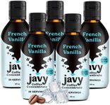 Javy Coffee Concentrate - Cold Brew Coffee, Perfect for Instant Iced Coffee, Cold Brewed Coffee and Hot Coffee, 5 Pack - French Vanilla