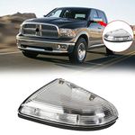 Jinfili Front Right Rearview mirror Led Turn Signal Lights Assembly Passenger Side Marker Puddle Lamp Compatible with 2010-2018 Dodge Ram 1500 2500 Replacement for #68064948AA …