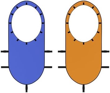 MR Tennis Targets 55”x25”, Large Pop Up Tennis Targets w/Advanced Training Rings, Racquet Trainer Driving Range Hitting Practice Rings, Tennis Serve Training Aid w/Carry Bag, Pack of 2