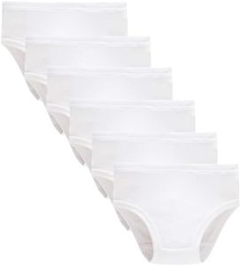 Winging Day Packs of 6 Big Girls Panties White Underwear Size 16