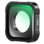 NEEWER 15X Macro Lens Compatible with GoPro Hero 13 12 11 10 9 8 7 6 Black Action Camera Close Up Filter Anti Reflective Multicoated HD Optical Glass/Aluminum Frame, Not Waterproof, LS-31