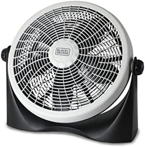 BLACK+DECKER 16 Inch High Velocity Floor Fan, Black