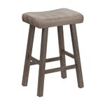 Bar Stools Comfortable Gray Wood