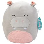 Squishmallows 10" Harrison The Grey Hippo Plush - Official Kellytoy - Collectible Soft Squishy Hippopotamus Stuffed Animal Toy - Add to Your Squad - Gift for Kids, Girls & Boys - 10 Inch