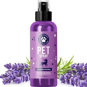 Honeydew Natural Pet Spray Aromatherapy Lavender Essential Oil & Primrose Fur Deodorizer - for Dogs & Puppies Cat Grooming Spray - Cleaner & Odor Control Spray - Cruelty Free Tear Free Formula 8 Oz