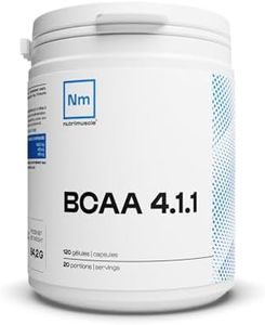 BCAA 4.1.1 Pré-workout | Booster puissant • Surdosé en Leucine • Sans OGM • Complément alimentaire • Musculation & Fitness | Nutrimuscle | 120 Gélules