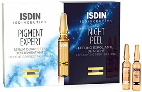 Isdin Isdinceutics Tratamiento Antimanchas Pigment Expert + Night peel | Serum Corrector Despigmentante Facial y Peeling Exfoliante de Noche Monodosis 10 + 10 x 2ml. (690015174)