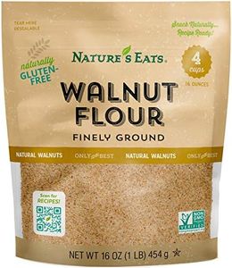 Nature’s Eats Superfine Walnut Flour - Finely Sifted, Blanched Gluten Free Nut Flour for Bread, Pancake Mix, Muffins, Low Carb & Vegan Baking - Resealable Bag 16 Ounce (Pack of 1)