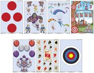 NEW!! Shooting Range Target Game Set - Unique Designs in 2 Sizes - 1-2 Players - First of Its Kind, Indoor & Outdoor Shooting, Patent Pending, App Tracking & Analysis (Shooting Target Set 2, 12x18)