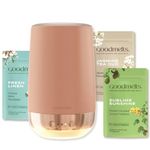 GOODMELTS Matt Pink Wax Melting Starter Kit - Ceramic Aroma Diffuser with 1 Wax Warmer & 3 Scented Soy Wax Melts (180+ Hours Scent Time) - Safe, Smoke-Free, Natural Fragrance for Home