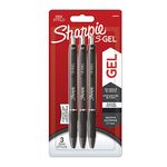 Sharpie S-Gel | Gel Pens | Medium Point (0.7mm) | Black Ink | 3 Count