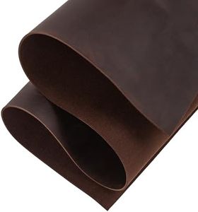 Shkira 12''X24'' Genuine Dark Chocolate Leather Sheets for Crafts - Leather Square - 2.0MM Thick Genuine - Thick Cowhide Leather Pieces Square - Leather Sheet for Arts