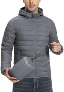 Pioneer Camp Puffer Jacket Men Lightweight Packable Down Jacket Men Hooded Insulated Thermal Warm Winter Jackets for Snow Ski