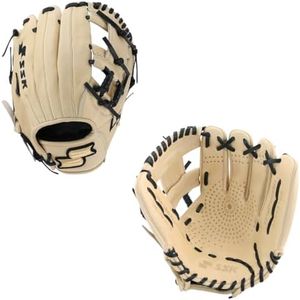 SSK Z5 Craftsman Youth Baseball Glove – 10.5” – 11” – 11.25” – 11.5” Right & Left Hand Throw (Camel/Black - I Web, 11" - Left Hand Throw)