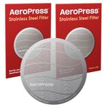 AeroPress Stainless Steel Reusable Filter - Metal Coffee Filter for AeroPress Original & AeroPress Go Coffee Makers, 2 Pack, 2 Filters