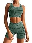 GXIN Women's Workout 2 Piece Outfit