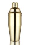 Etens Gold Cocktail Shaker, Martini Shaker 24oz with Built-in Strainer for Bartender Bartending, Bar Shakers Tin for Drinks Mixing | Golden | Stainless Steel | Cobbler