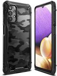 Ringke Fusion-X Compatible with Samsung Galaxy A32 5G Case, Shockproof Rugged TPU Bumper Cover - Camo Black