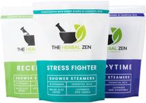 Bulk Shower Steamers with Essential Oils Combo Set by The Herbal Zen (3 Packs of 10 tablets, Value Set), Bulk Shower Bombs, Relaxation Gift for Women and Men, Birthday Gifts, Stocking Stuffer