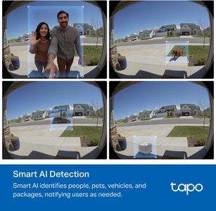 Tapo 2K Doorbell Camera – Wireless Video Security with Night Vision