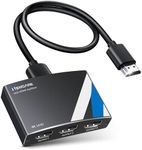 NEWCARE 4K HDMI Splitter 1 in 3 Out, Aluminum 1×3 HDMI Splitter Support 4Kx2K, 1080P, 3D, HDR, DTS/Doby-TrueHD for Xbox PS4 PS3 Fire Stick Roku Blu-Ray Player(HDMI Cable Included)