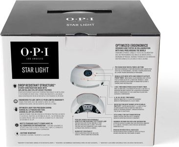 OPI Star Light Gel Lamp 3.0 – Premium LED Nail Curing Lamp, Drop Resistant
