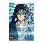 Grupo Erik Attack On Titan Eren Yeager Poster - 36 x 24 inches / 91.5 x 61 cm - Shipped Rolled Up - Cool Posters - Art Poster - Posters & Prints - Wall Posters