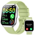 Hendari Smart Watch for Men Women Answer/Make Calls, 1.96" HD Touch Screen Smartwatch, Fitness Watch with Heart Rate/Sleep/SpO2 Monitor, 140+Sport Mode Activity Trackers for Android iOS, Green